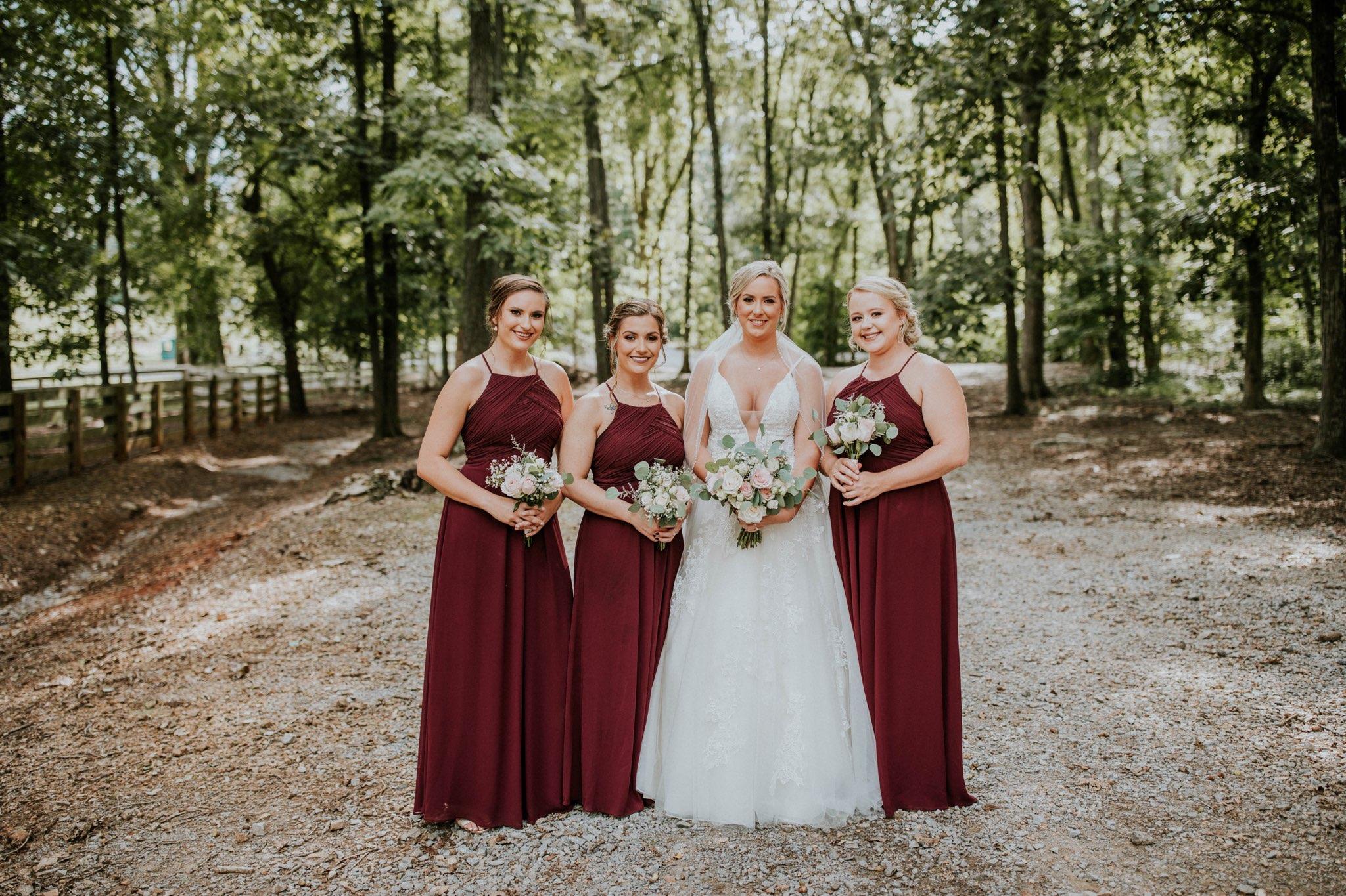 Bride with her wedding party